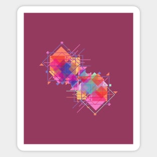 Abstract Geometric Art Sticker